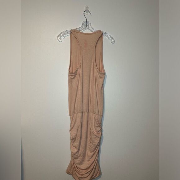SUNDRY SLEEVELESS SUNDRESS RUCHED DRESS Sz 2 NWT RacerBack - Picture 3 of 5